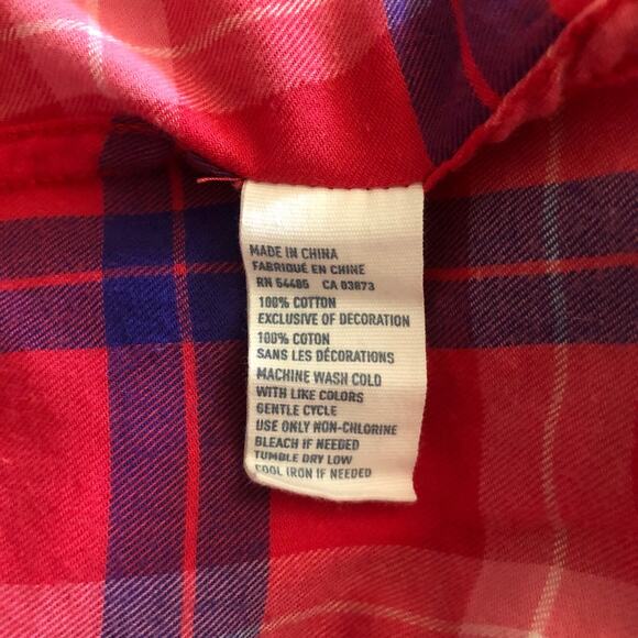 American Eagle Outfitters Plaid Button-Up Long Sleeve Shirt Women's Size Small - Picture 7 of 9